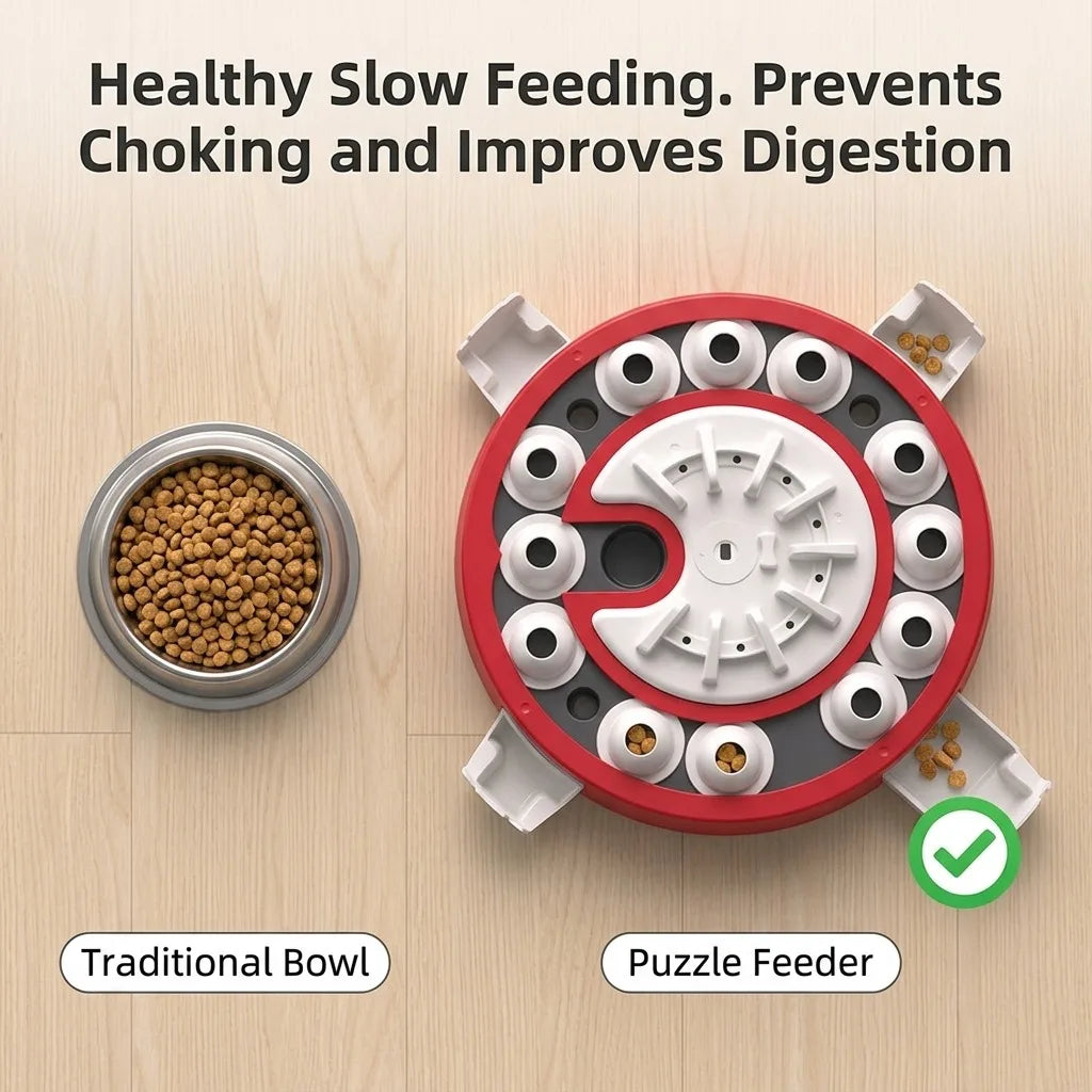 Interactive Dog Puzzle Toy And Treat Dispenser For Mental Stimulation