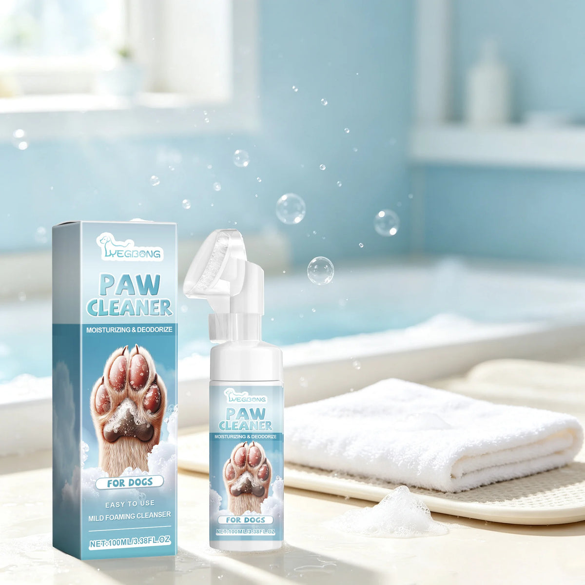 YEGBONG Gentle Pet Paw Cleaner With Easy Rinse And Moisturizing Formula