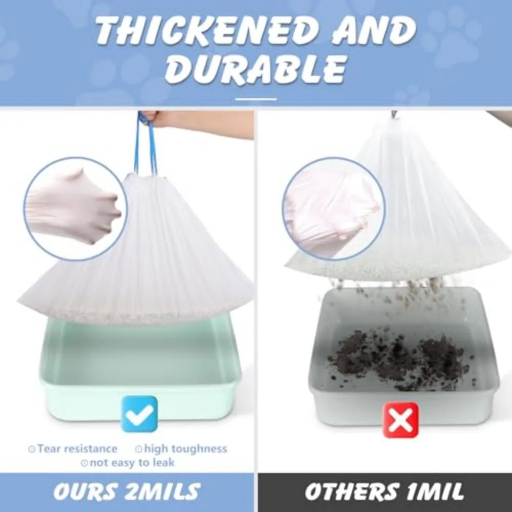 Heavy Duty Cat Litter Box Liners With Reliable Odor Protection