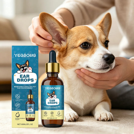 Yegbong Natural Pet Ear Care Drops For Dogs And Cats