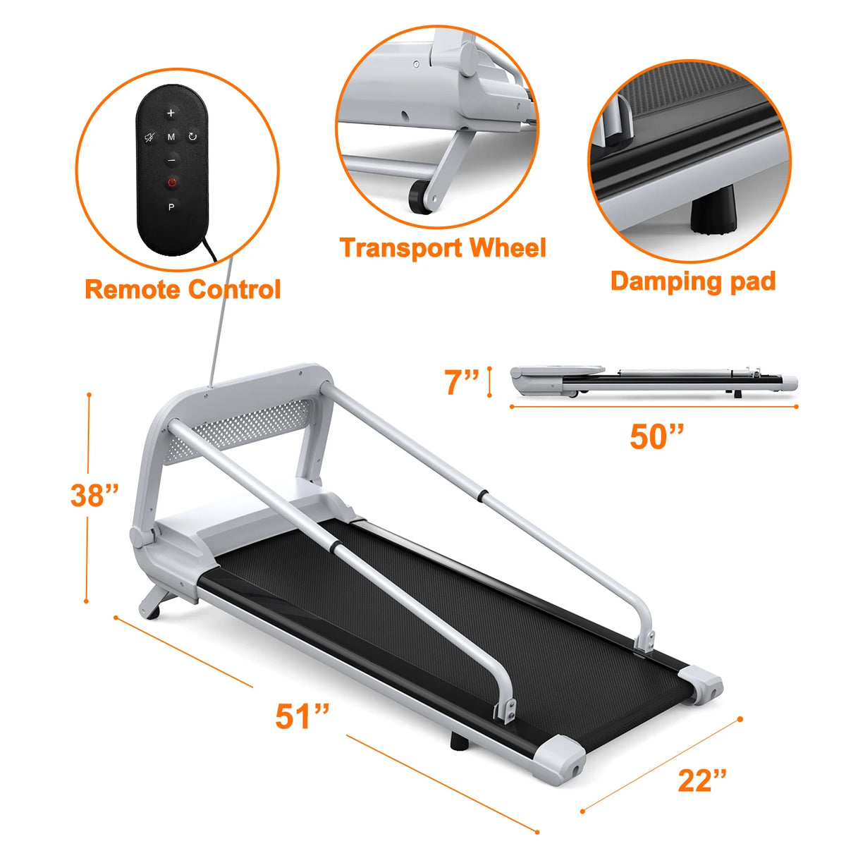 Quiet Smart Pet Treadmill For Dogs Adjustable Speed Foldable Design