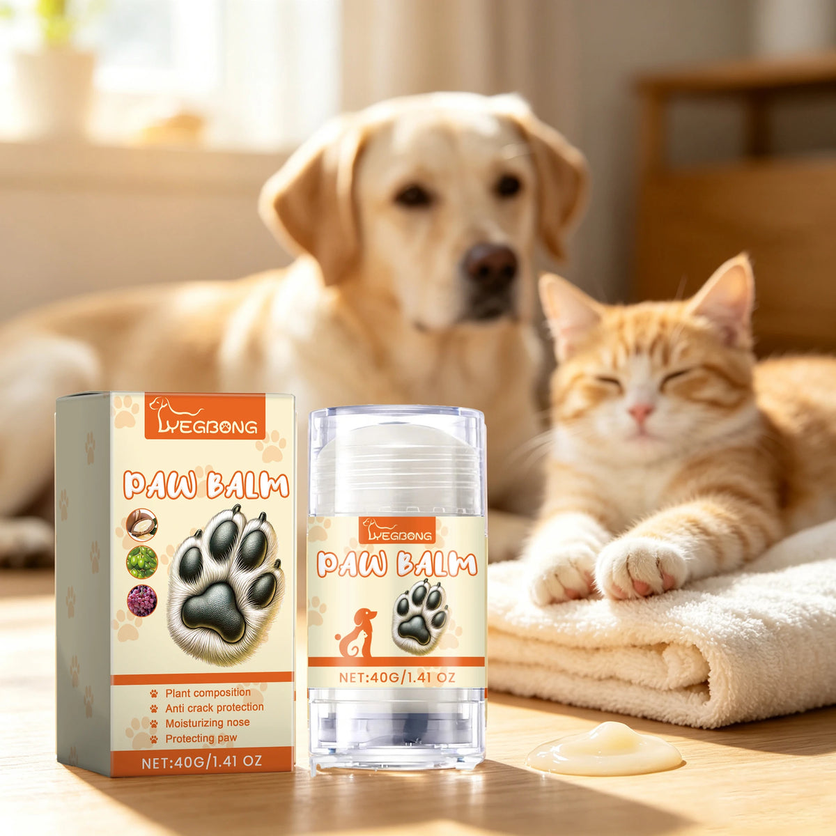 Yegbong Deep Moisturizing Pet Paw Balm Stick Plant Formula