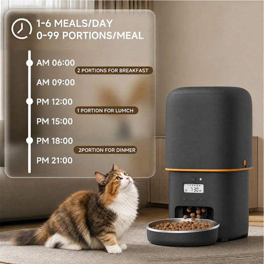Furpipi Smart Automatic Pet Feeder Timed Food Dispenser