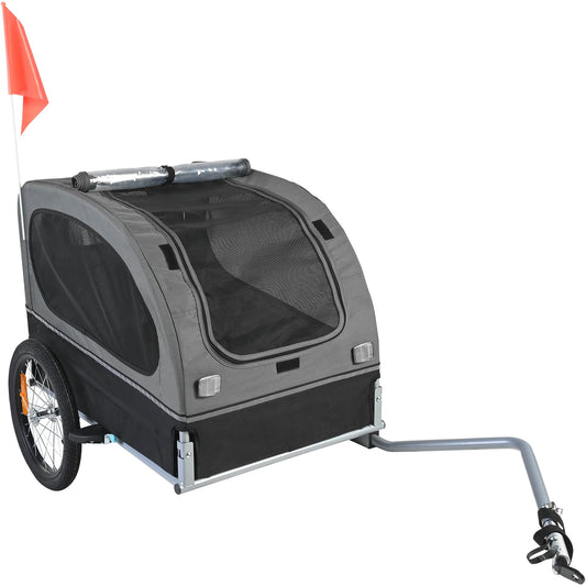 Durable Collapsible Dog Bike Trailer And Pet Cart Carrier