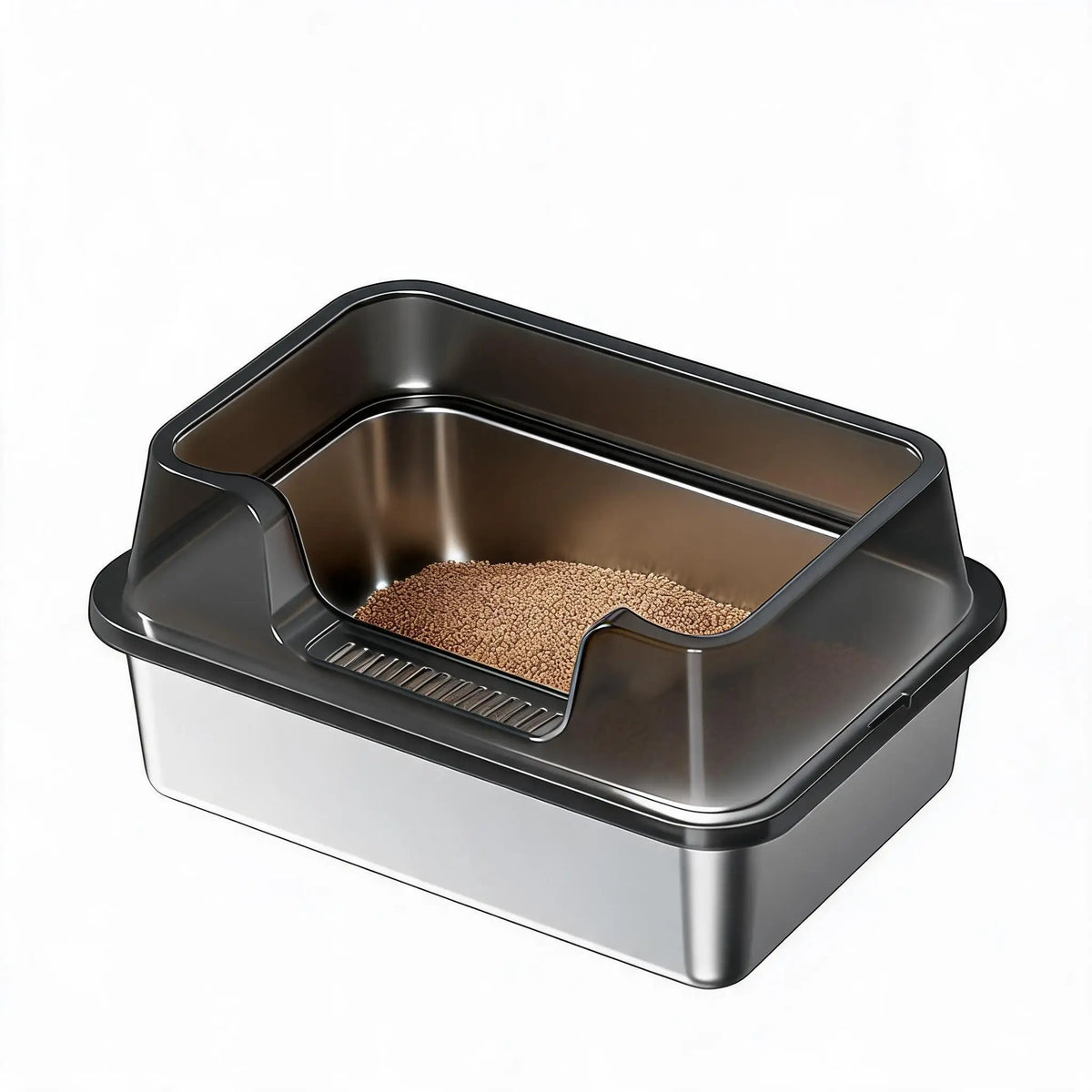 EliteZ Stainless Steel Cat Litter Box Odor Resistant Durable Design
