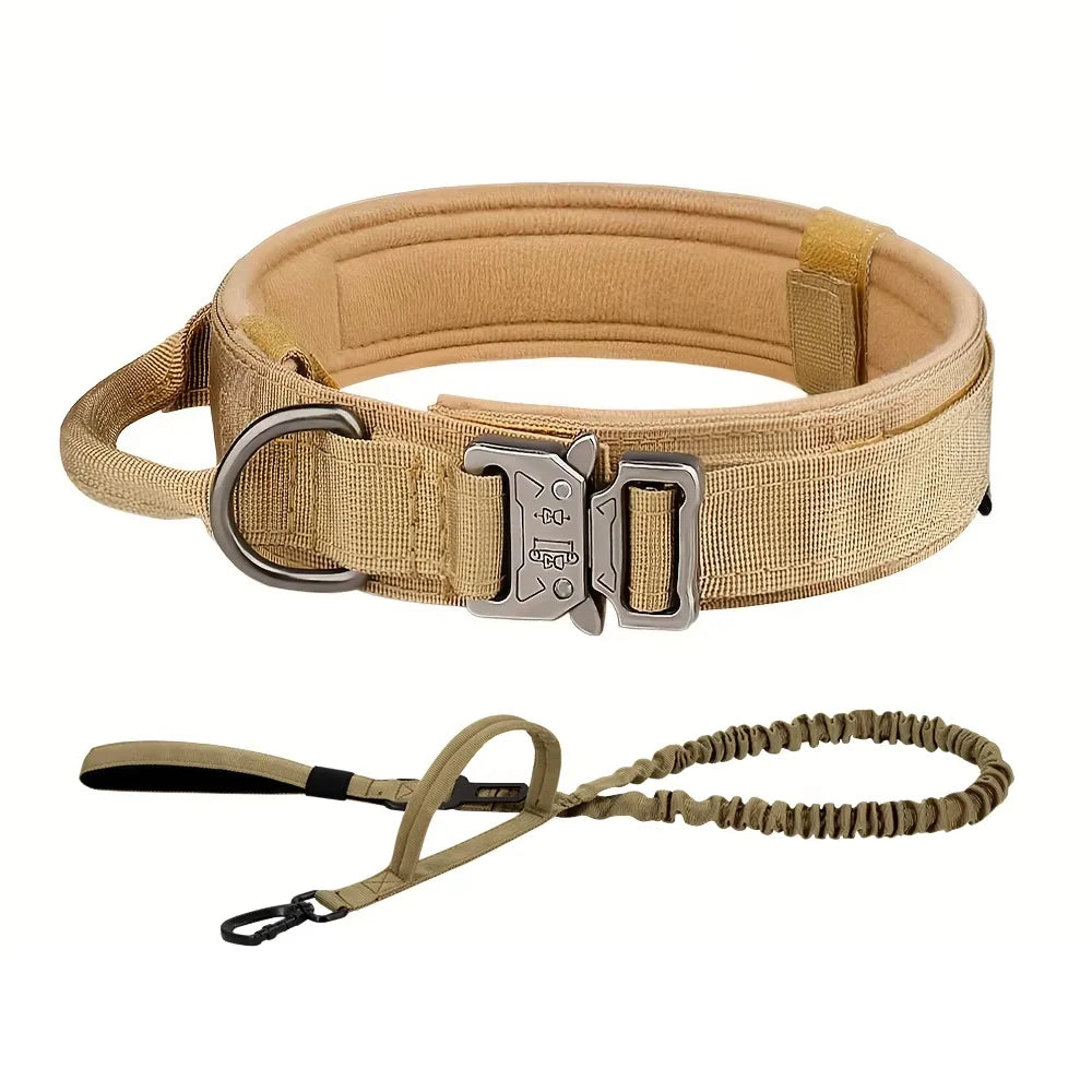 Petravel Adjustable Nylon Dog Collar Leash Set Quick Release Buckle