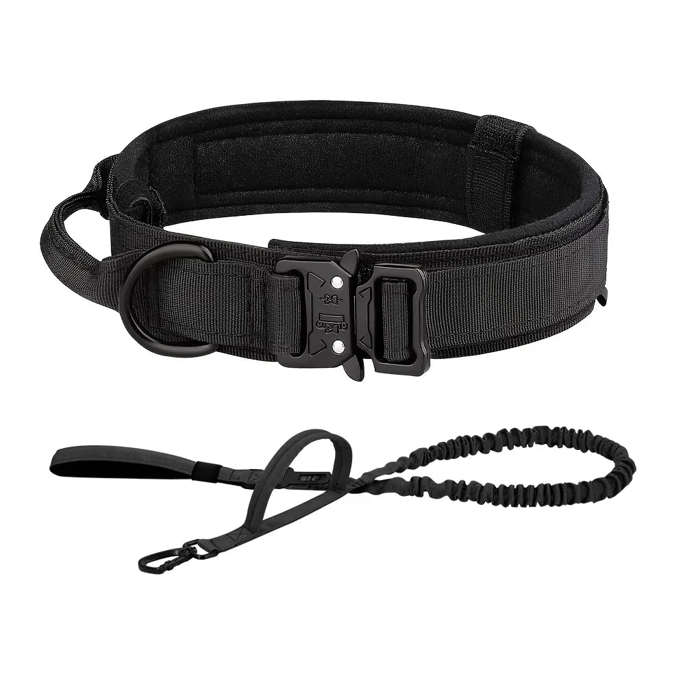 Petravel Adjustable Nylon Dog Collar Leash Set Quick Release Buckle