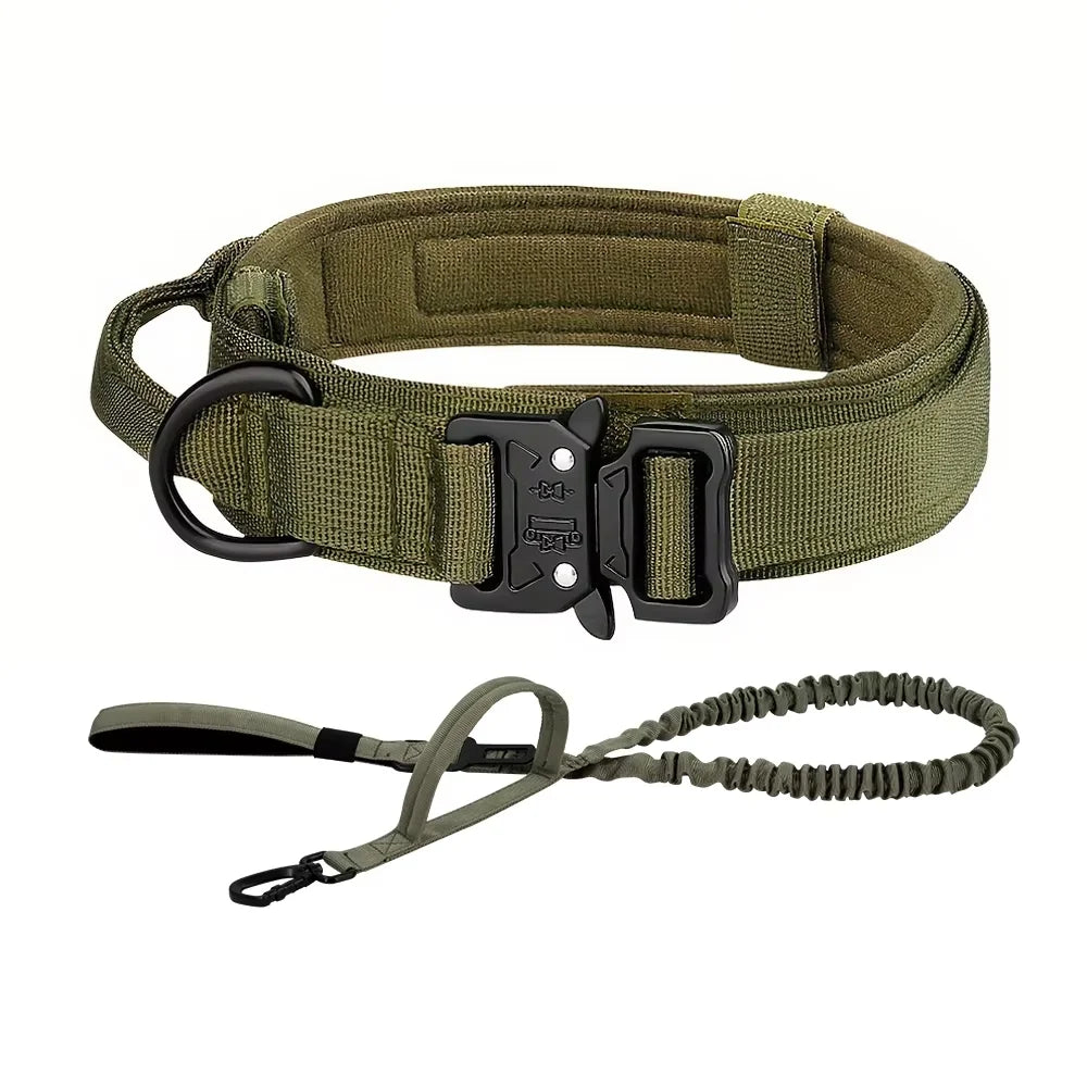 Petravel Adjustable Nylon Dog Collar Leash Set Quick Release Buckle