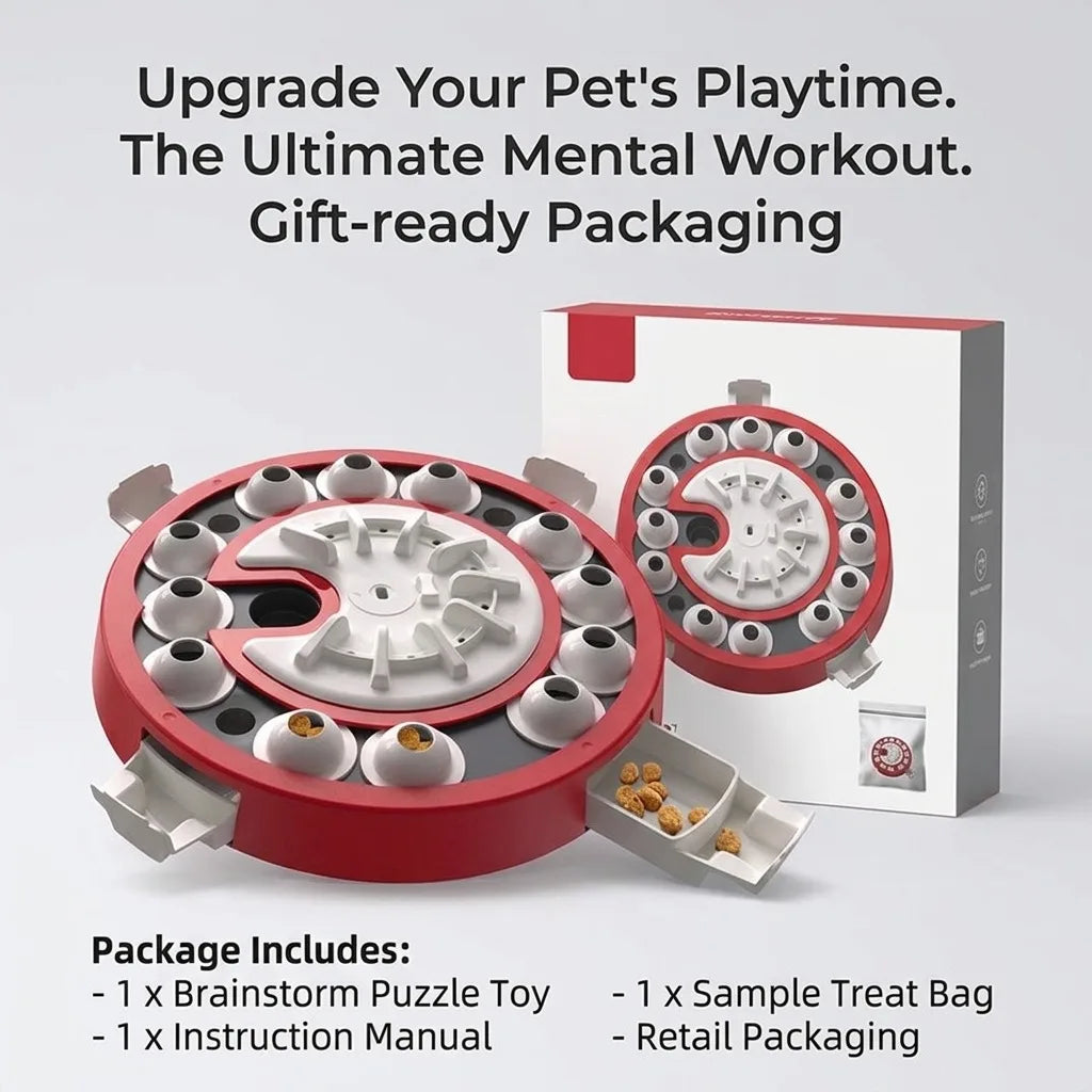 Interactive Dog Puzzle Toy And Treat Dispenser For Mental Stimulation