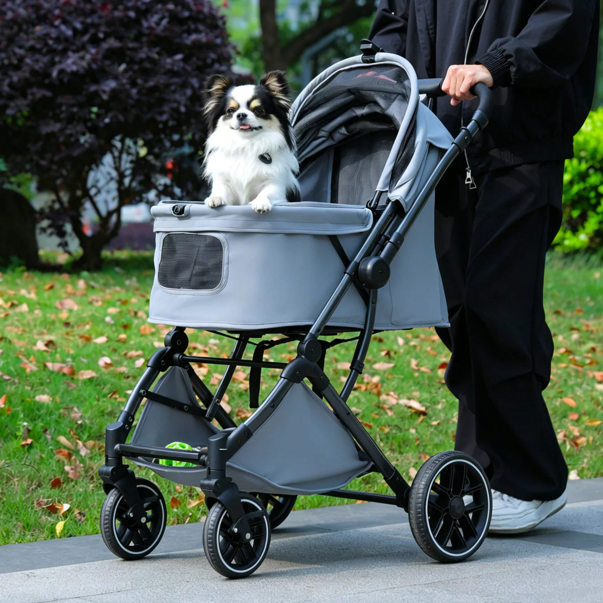 PAWZ Road Foldable Pet Stroller For Small Medium Dogs Cats