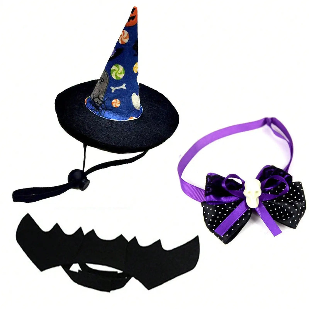 Halloween Pet Costume And Accessory Set For Cats And Dogs