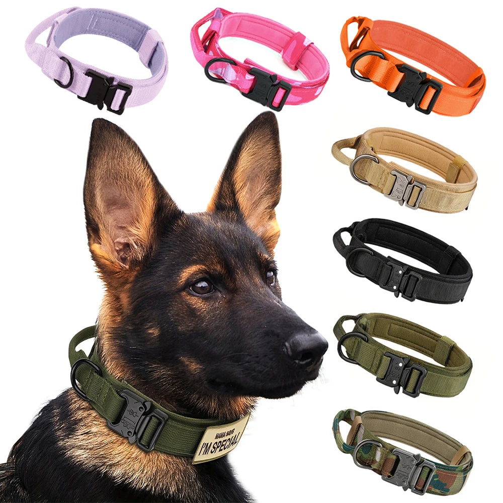 Petravel Adjustable Nylon Dog Collar Leash Set Quick Release Buckle