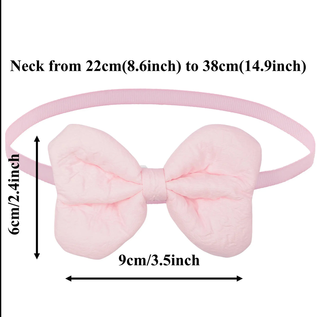 Quilted Leather Bow Tie Set For Dogs Cats Party Accessory