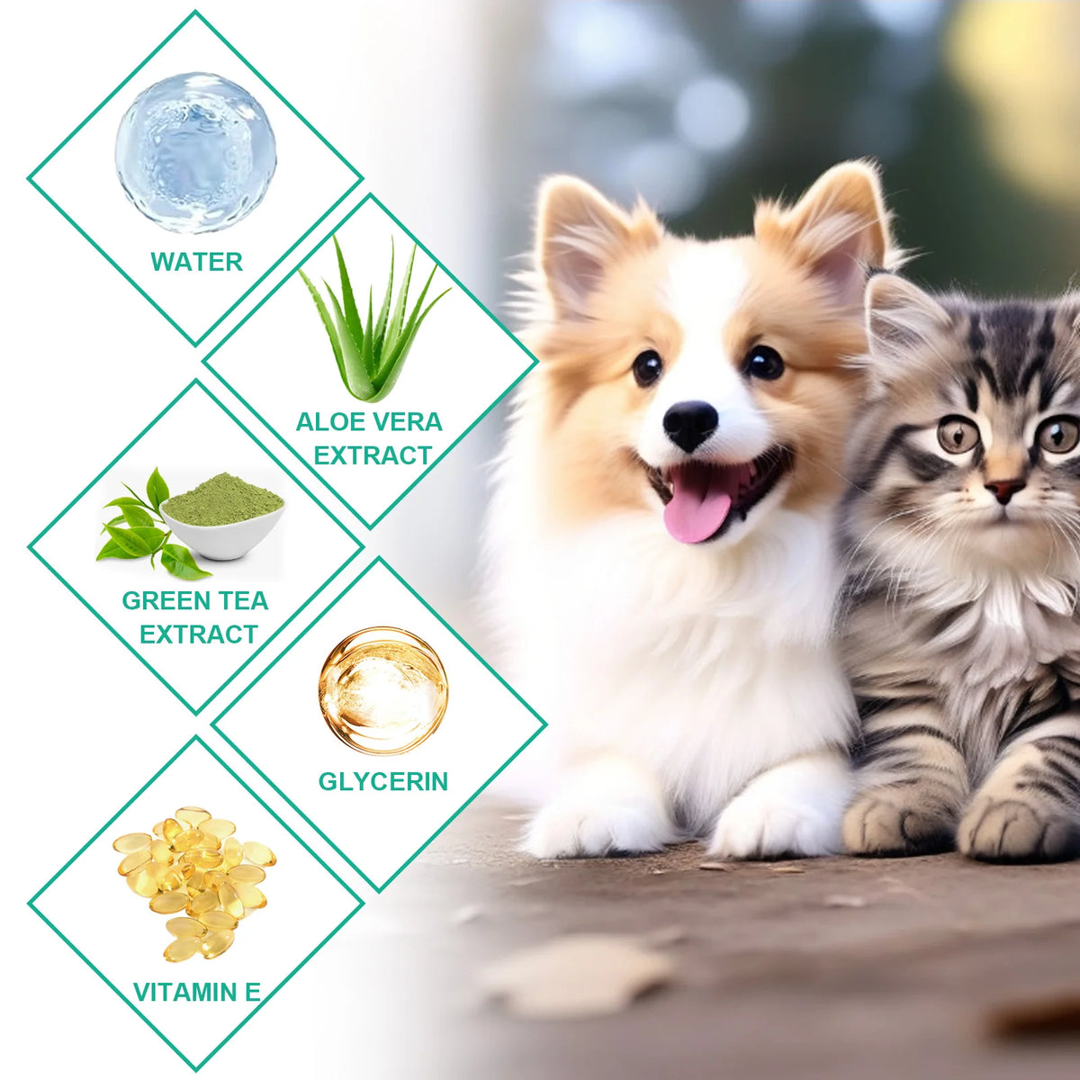 Gentle Pet Ear Cleaning Finger Wipes For Cats And Dogs