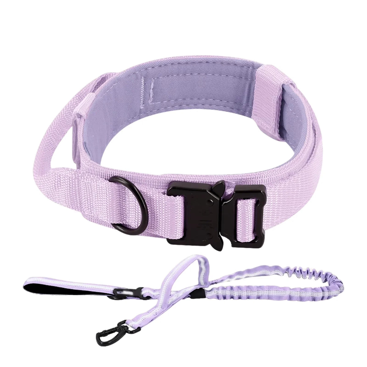 Petravel Adjustable Nylon Dog Collar Leash Set Quick Release Buckle