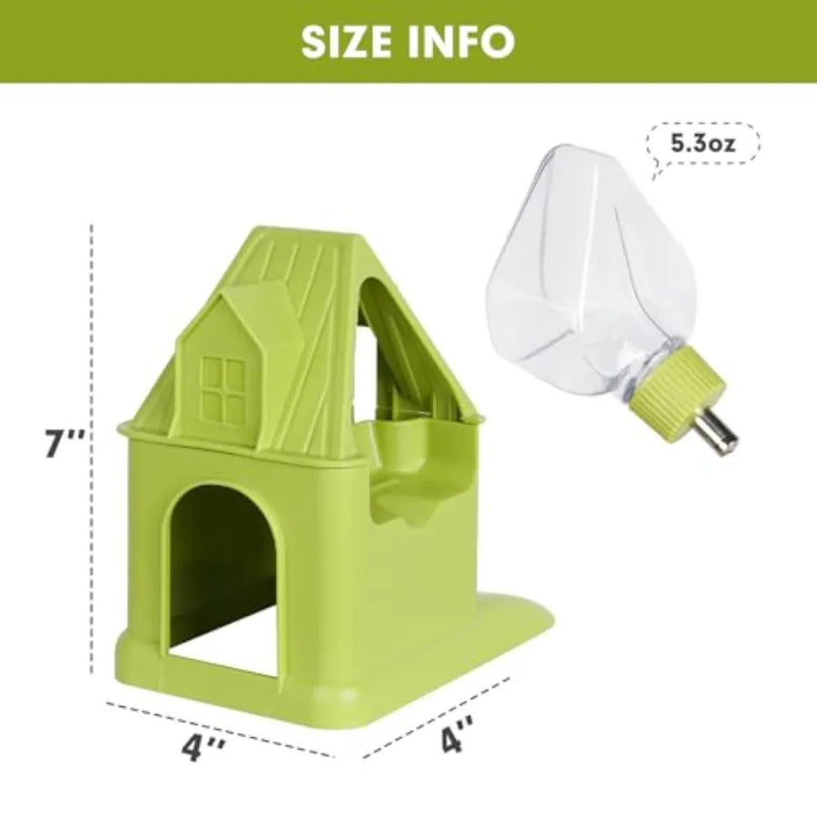 Quiet Hamster Exercise Wheel With Hideout And Water Bottle