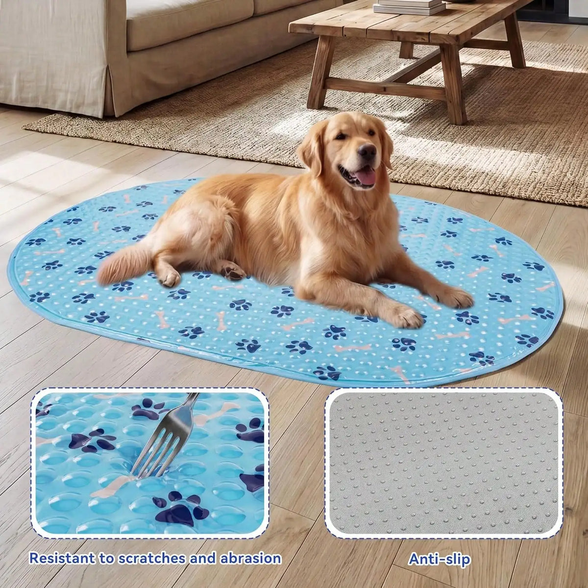 Patented Gel Pet Cooling Mat Non Slip Waterproof Pad