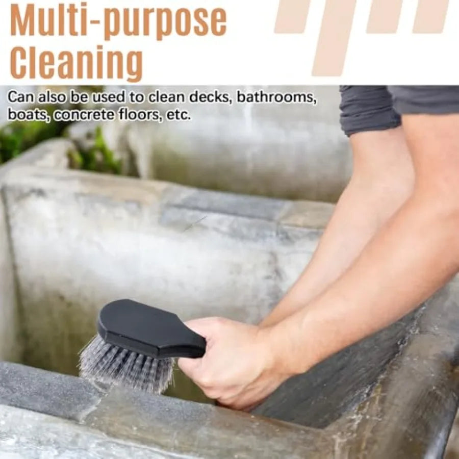 Stiff Bristle Bird Bath Cleaning Brush With Ergonomic Handle