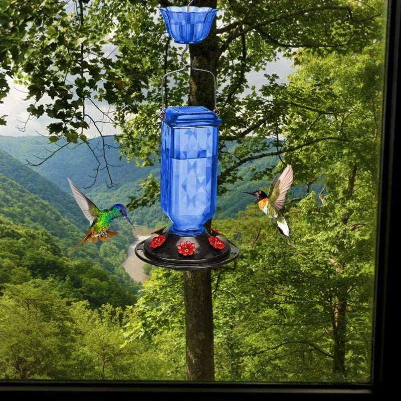 Leak Proof Plastic Hummingbird Feeder With Hanging Garden Design