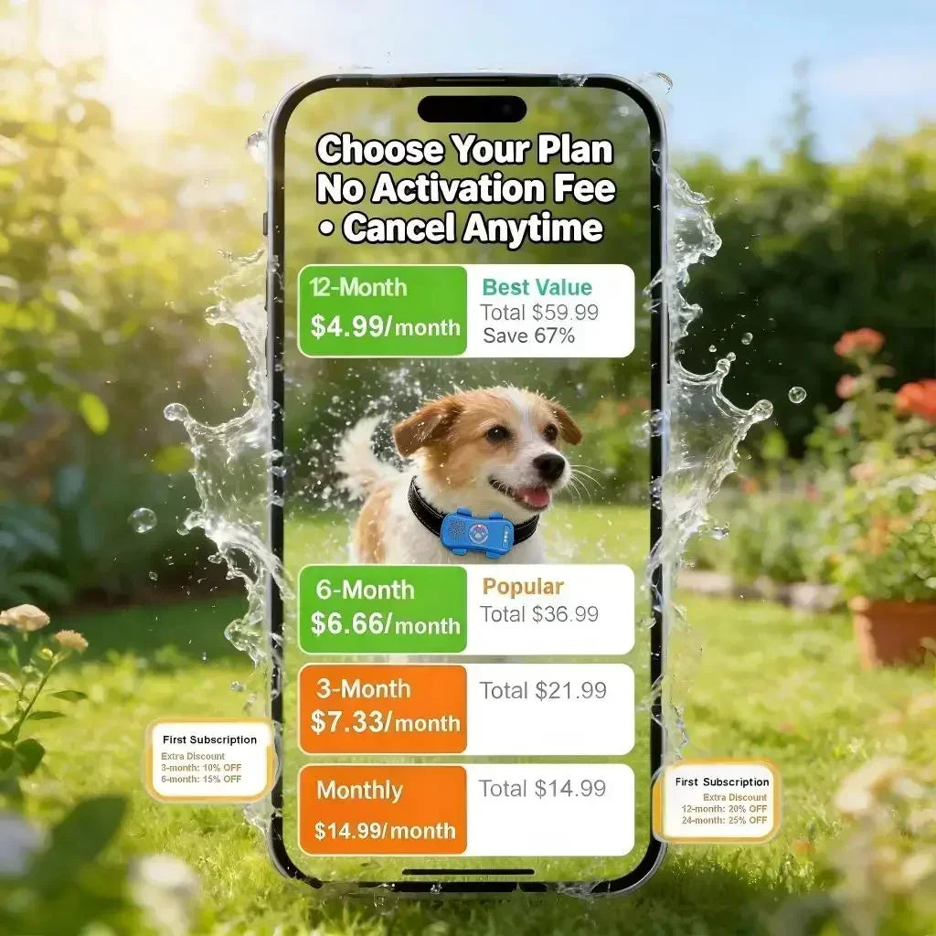 WANWAYTECH 4G GPS Pet Tracker With Real Time Waterproof Tracking