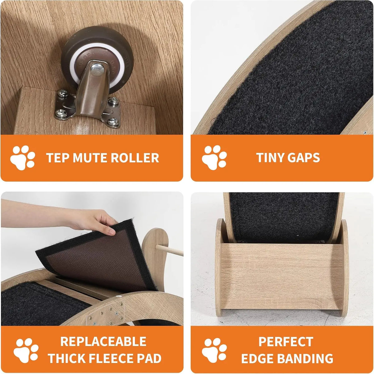 Exercise 6 In 1 Cat Treadmill Running Wheel Climbing Frame