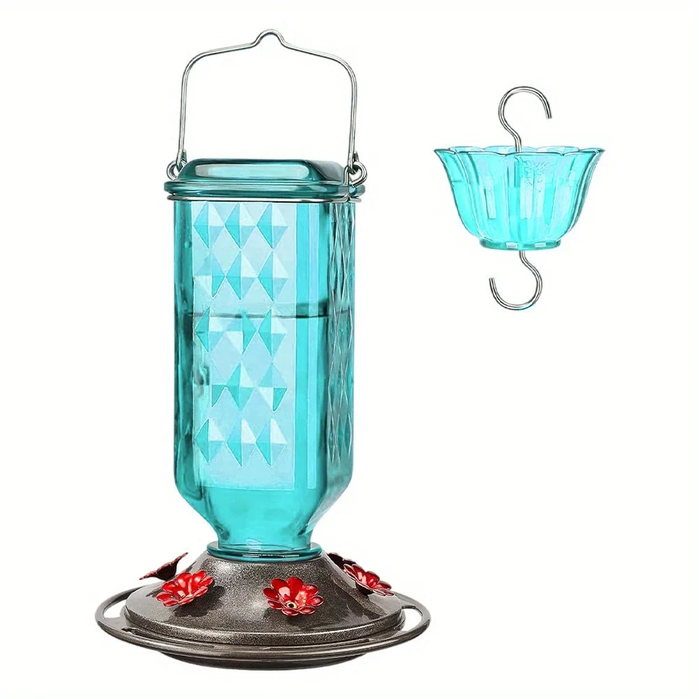 Leak Proof Plastic Hummingbird Feeder With Hanging Garden Design