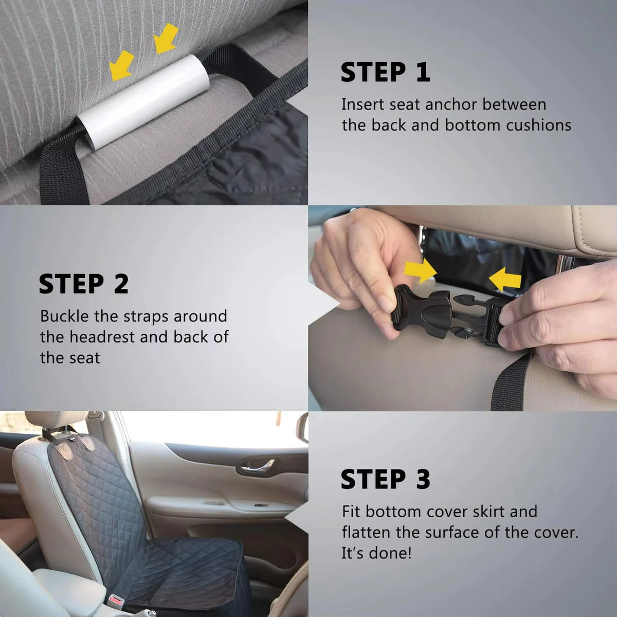 PetraVel Breathable Nylon Dog Car Front Seat Cover Protector