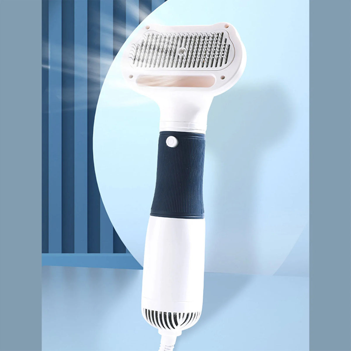 3In1 Pet Hair Dryer With Slicker Brush Low Noise Grooming