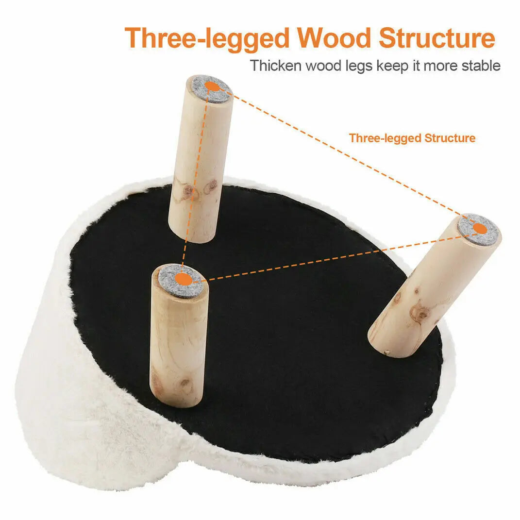 Luxury Plush Pet Nesting Chair Bed With Removable Cushion