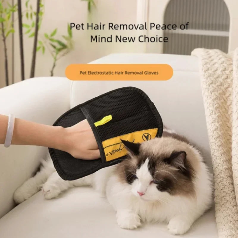 Effective Pet Grooming Gloves For Removing Cat And Dog Hair