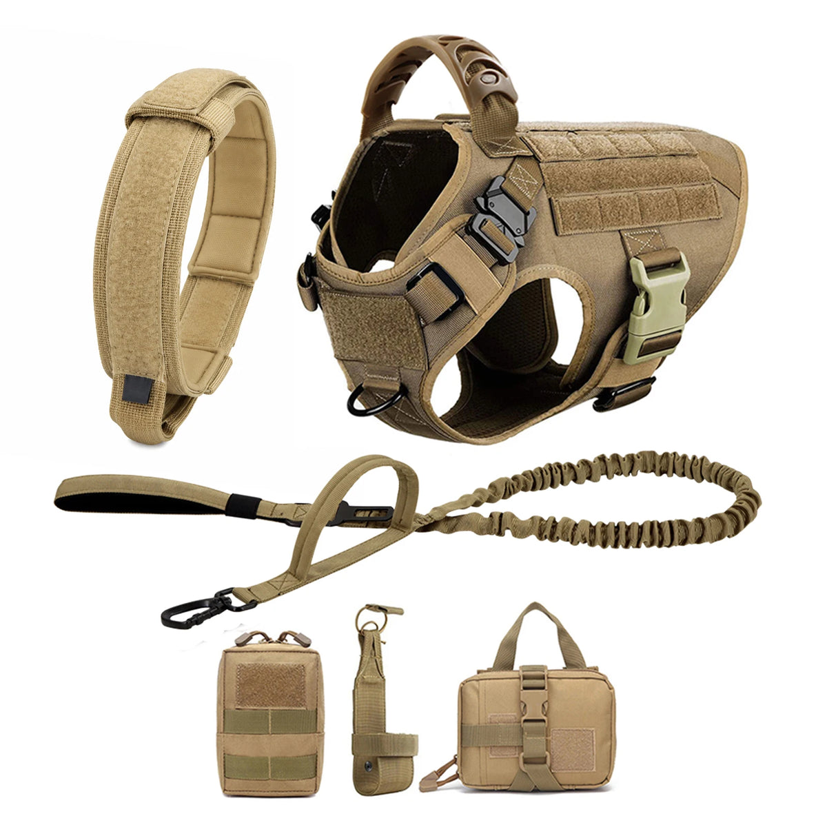 PETRAVEL Padded Nylon Dog Harness And Leash Set For Dogs