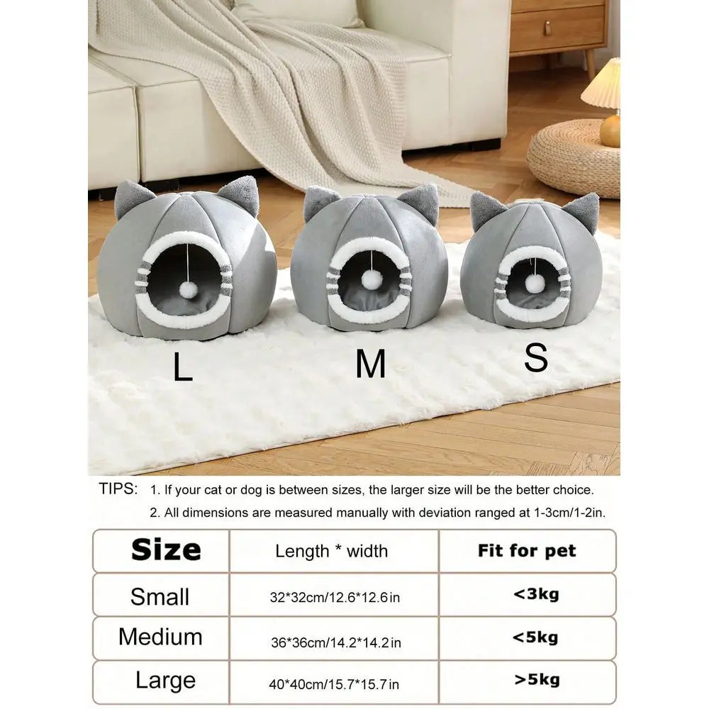 Washable SuperSoft Pet Bed Featuring AntiSlip Fiber Base