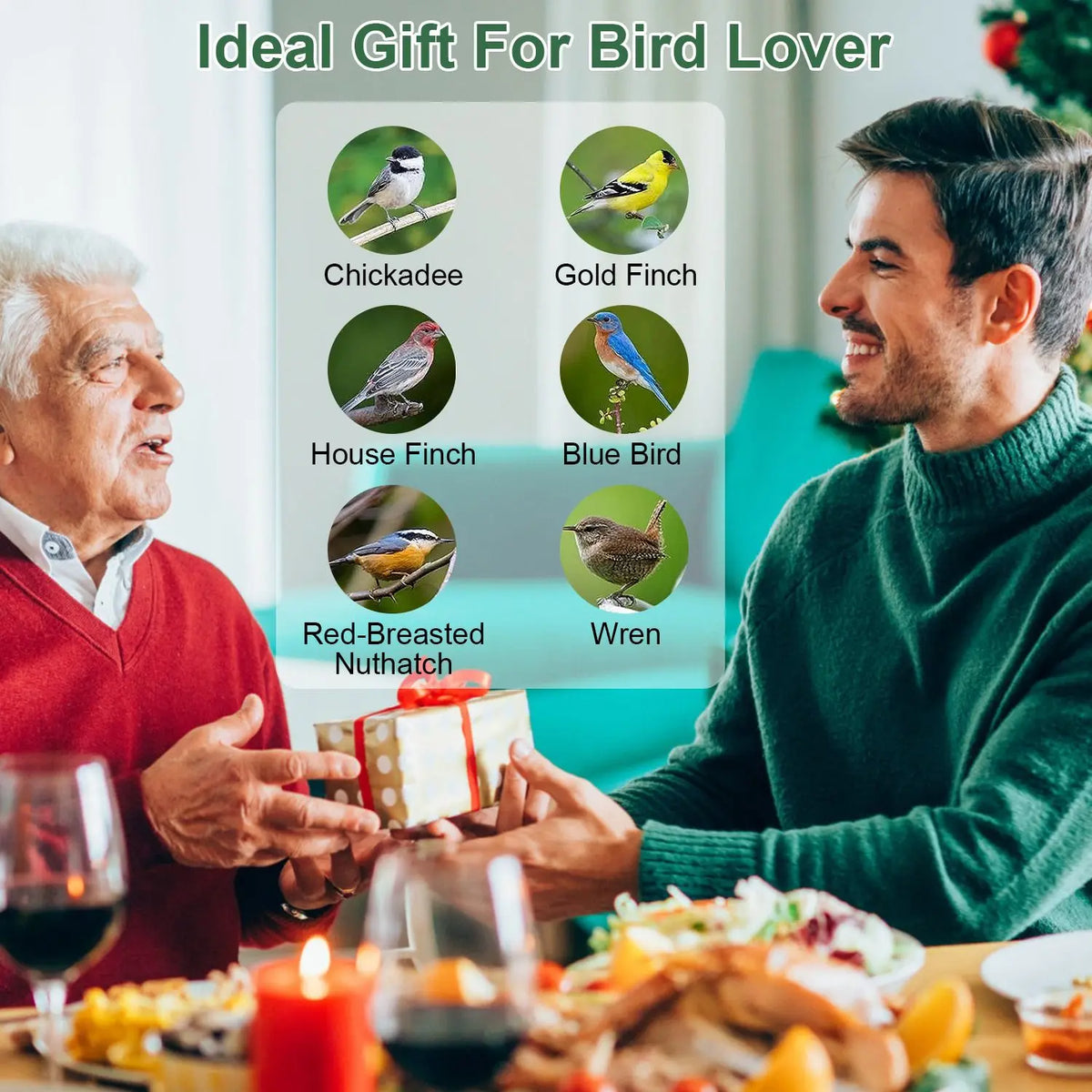 Outdoor Squirrel Proof Metal Bird Feeder With Four Feeding Ports