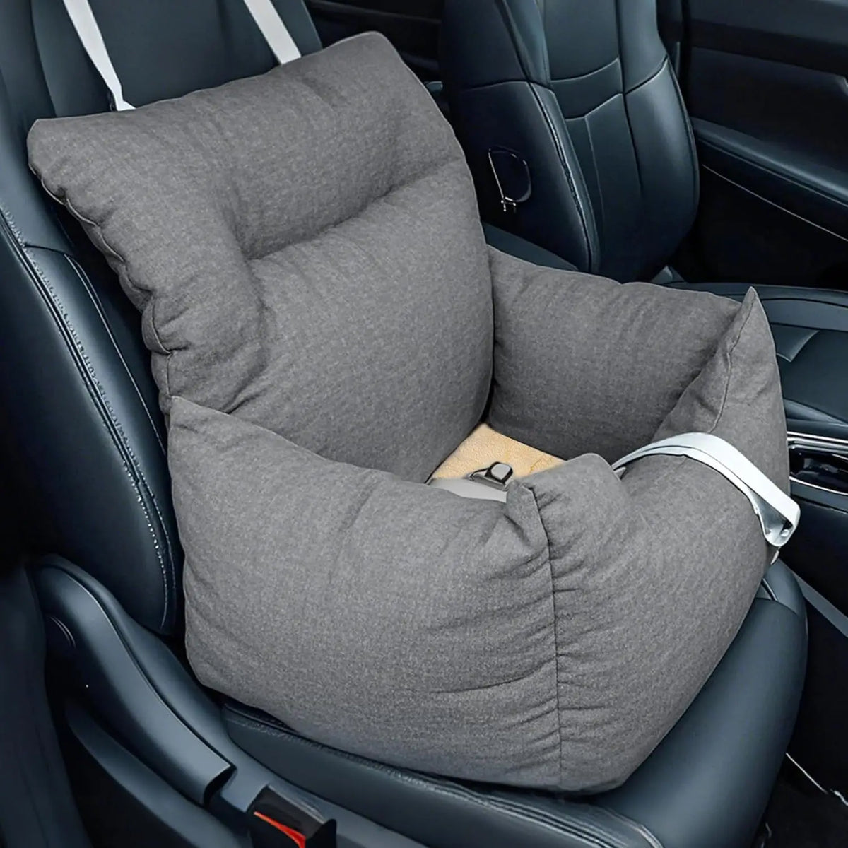 HiMiss Elevated Dog Booster Car Seat With Washable Cushion