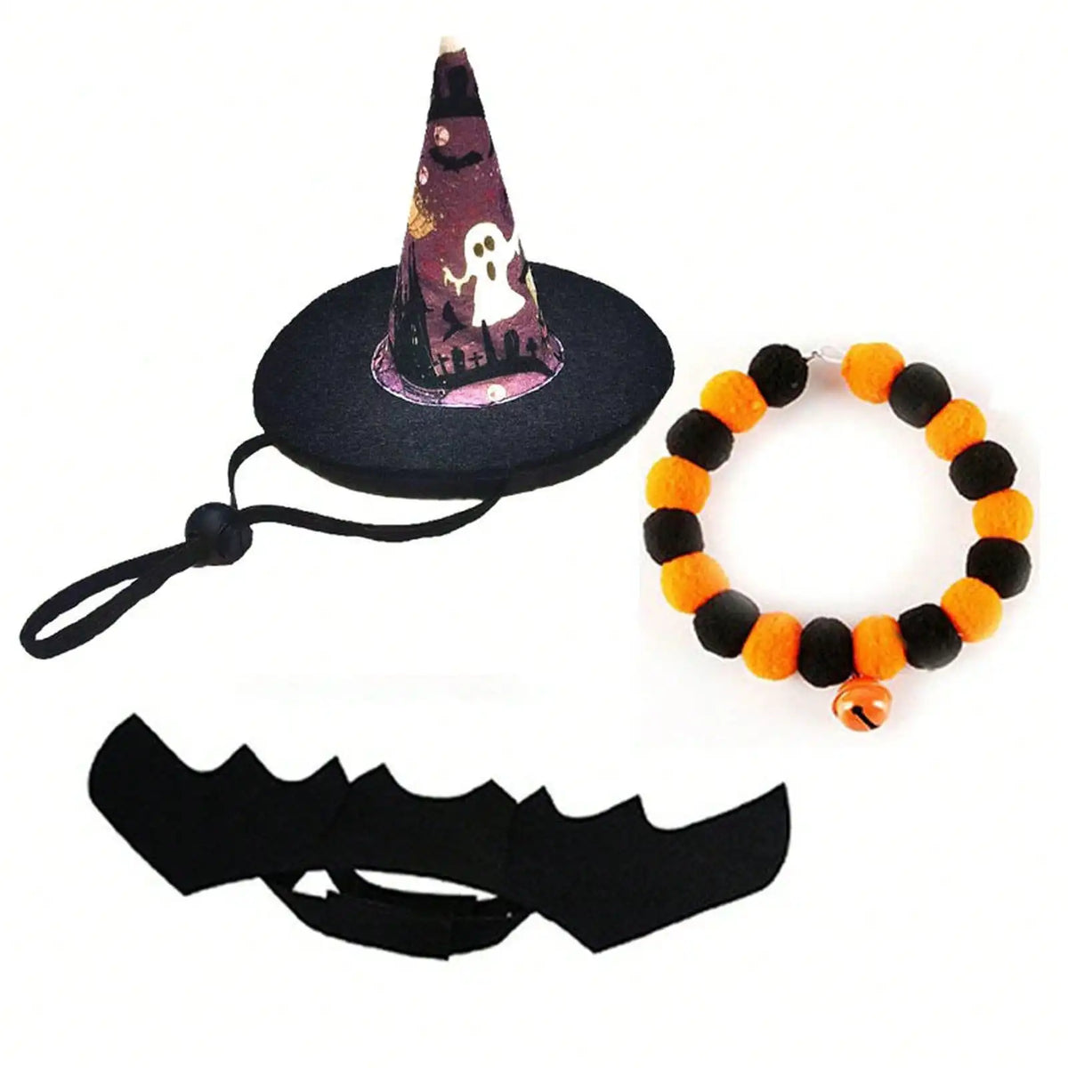 Halloween Pet Costume And Accessory Set For Cats And Dogs