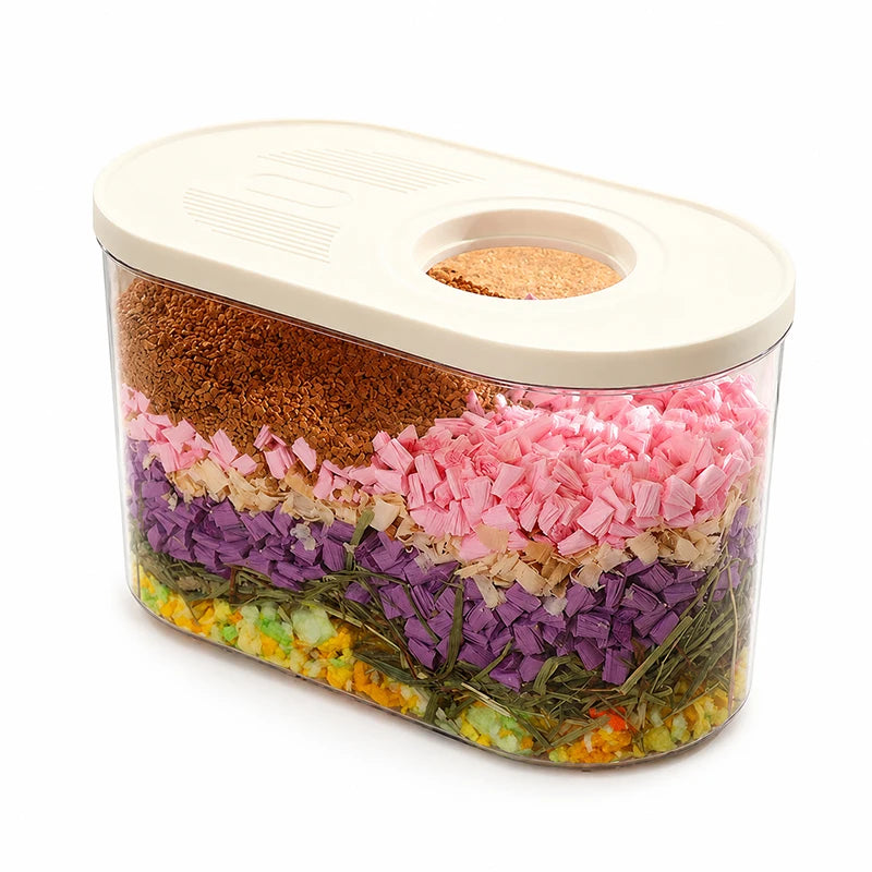 HiMISS Hamster Digging Bucket Oval Burrow Hideout Playhouse