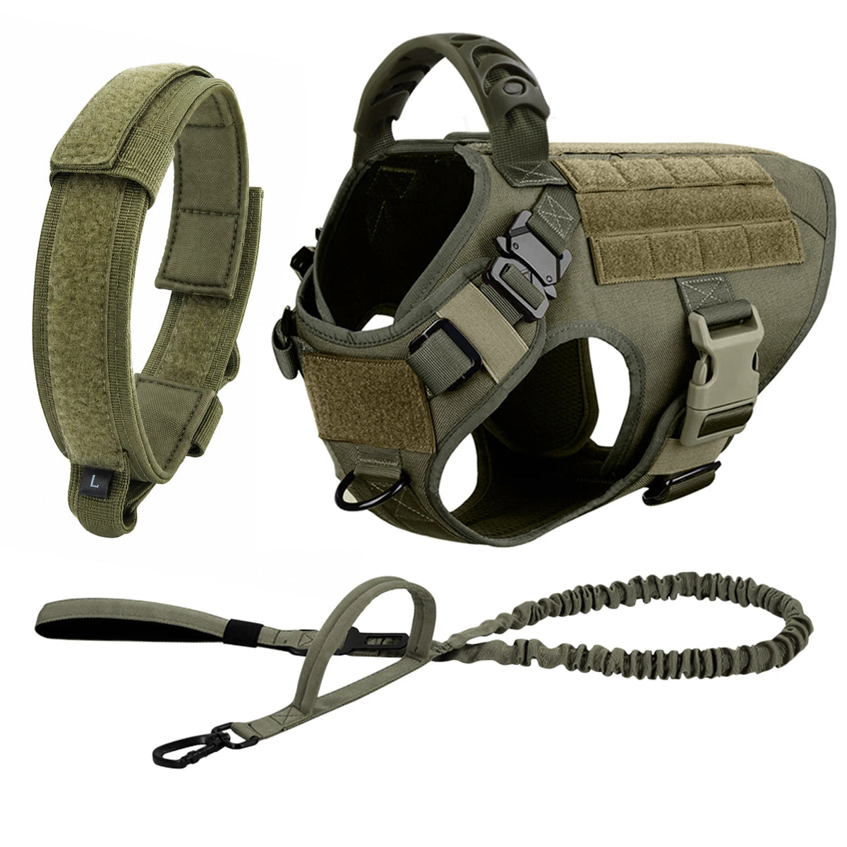 PETRAVEL Padded Nylon Dog Harness And Leash Set For Dogs