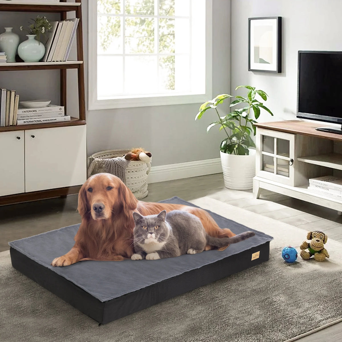 Bingopaw Washable Orthopedic Dog Bed With Removable Fabric Cover