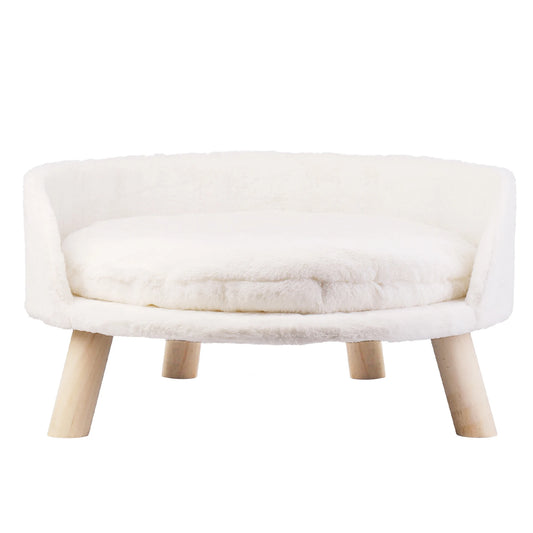 Luxury Plush Pet Nesting Chair Bed With Removable Cushion