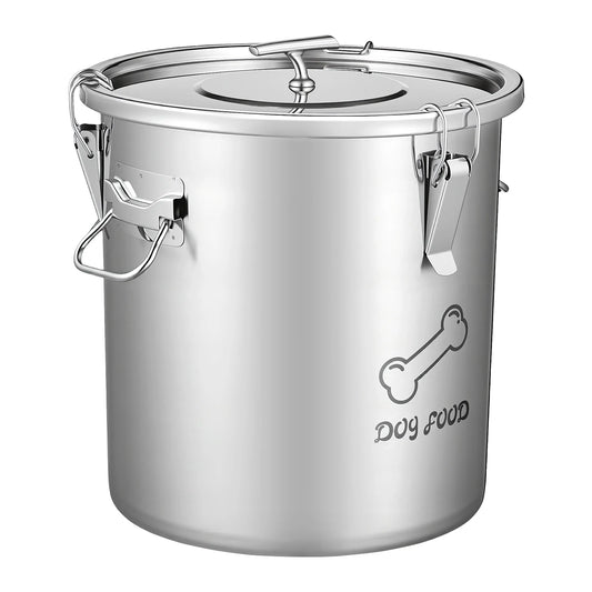 Stainless Steel Airtight Dog Food Storage Container With Dual Handles