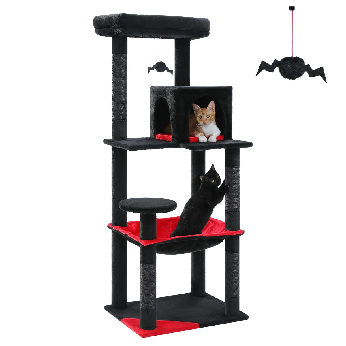 PAWZ Road Gothic Cat Tower With Sisal Posts And Luxury Hammock