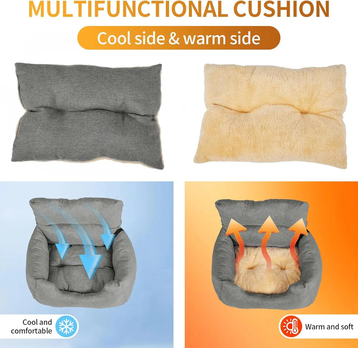 HiMiss Elevated Dog Booster Car Seat With Washable Cushion