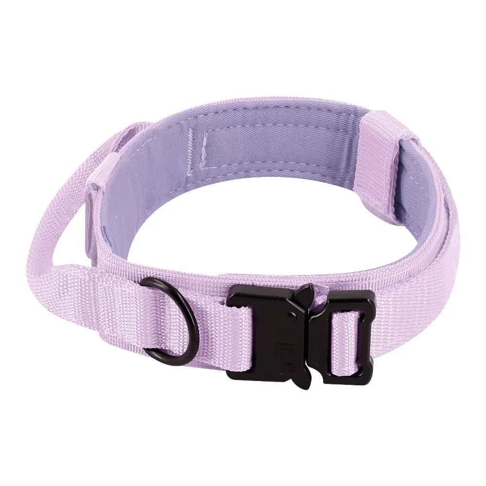 Petravel Adjustable Nylon Dog Collar Leash Set Quick Release Buckle