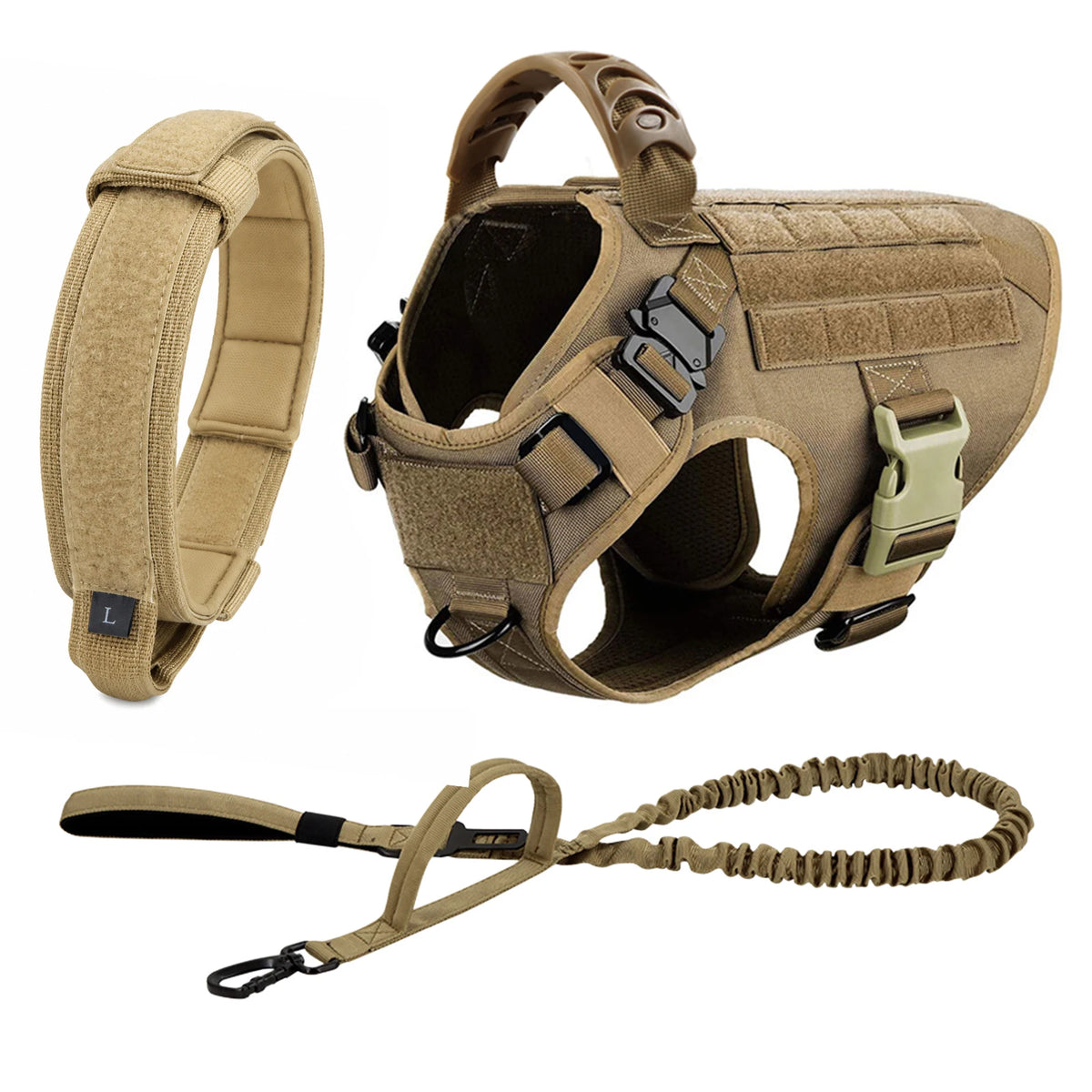 PETRAVEL Padded Nylon Dog Harness And Leash Set For Dogs