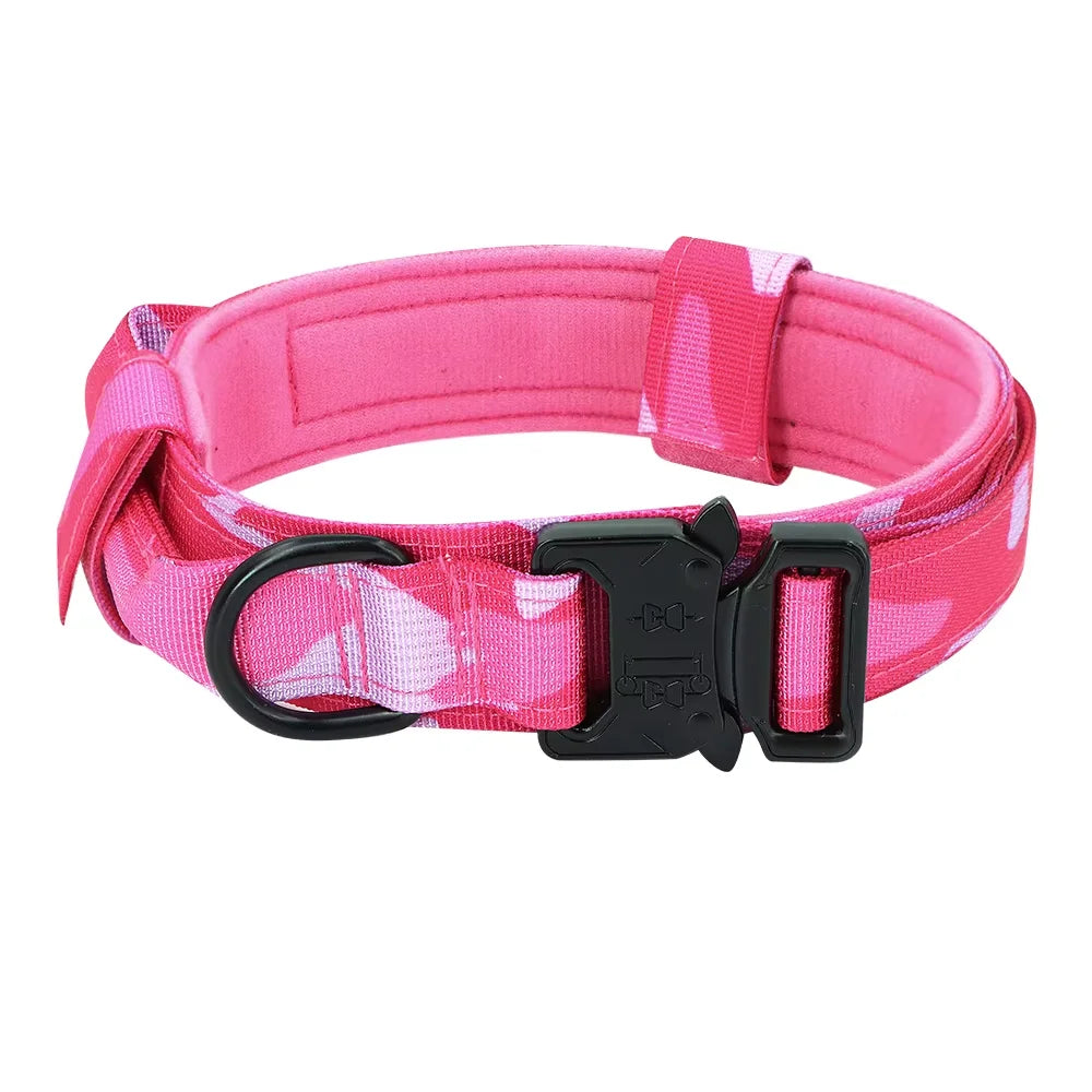 Petravel Adjustable Nylon Dog Collar Leash Set Quick Release Buckle