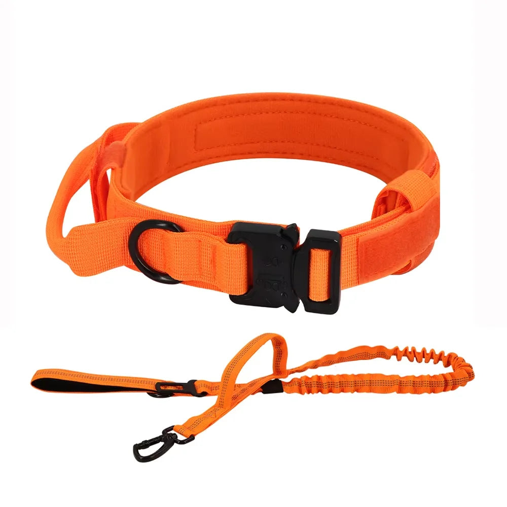 Petravel Adjustable Nylon Dog Collar Leash Set Quick Release Buckle