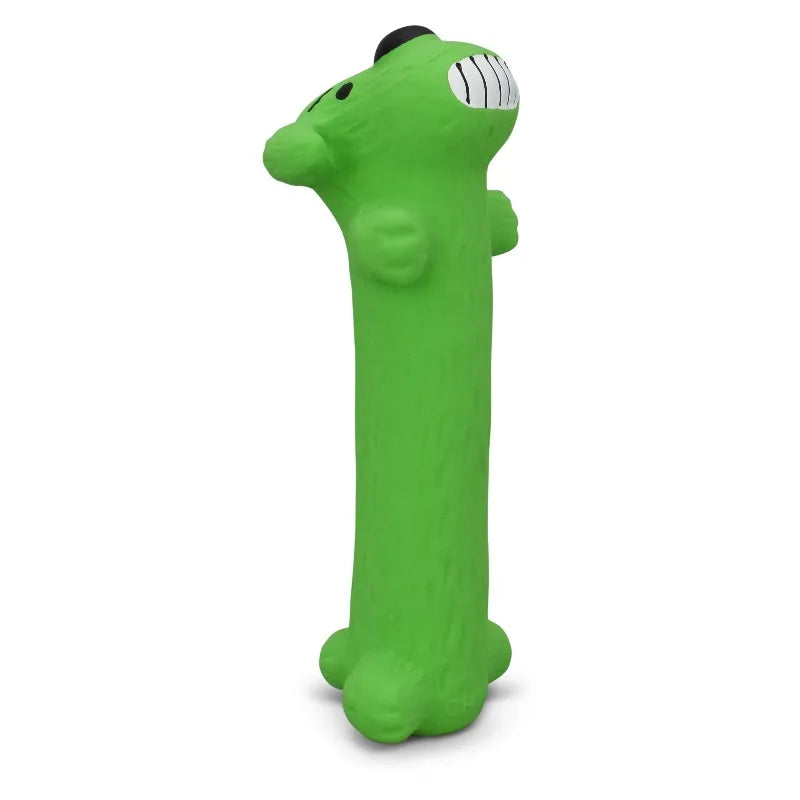 Durable Smiling Squeaky Latex Dog Toy For Interactive Play