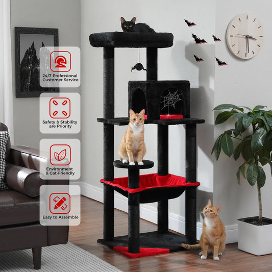 PAWZ Road Gothic Cat Tower With Sisal Posts And Luxury Hammock
