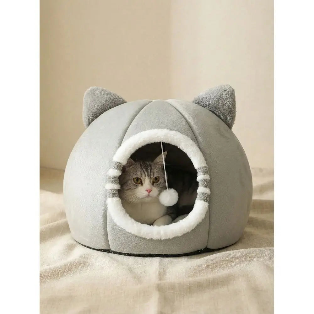 Washable SuperSoft Pet Bed Featuring AntiSlip Fiber Base