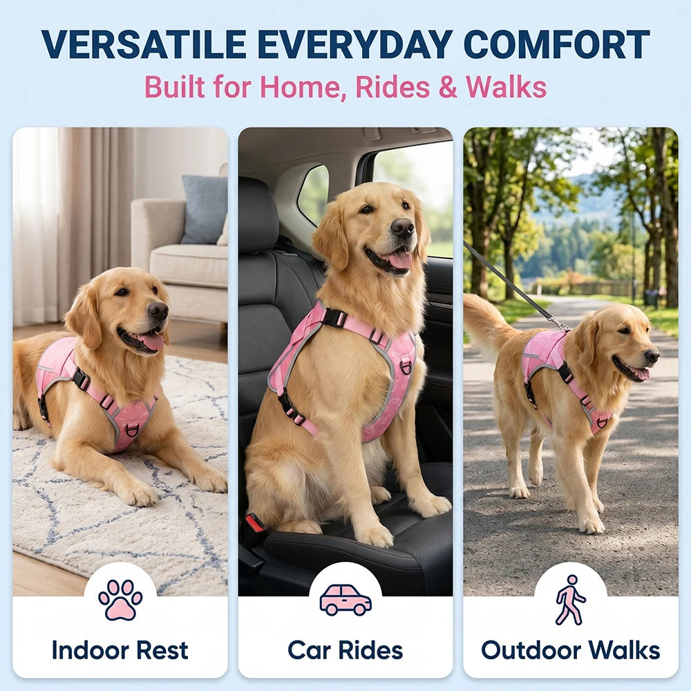 Lightweight Dog Cooling Vest Featuring Replaceable Freezer Packs